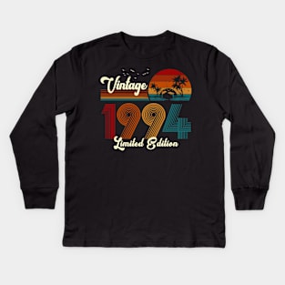Vintage 1994 Shirt Limited Edition 26th Birthday Gift Kids Long Sleeve T-Shirt